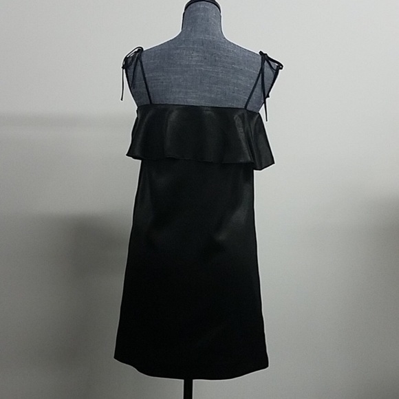 Silky ruffle details mini dress - Picture 5 of 6